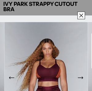 Ivy Park x Adidas strappy cutout bra